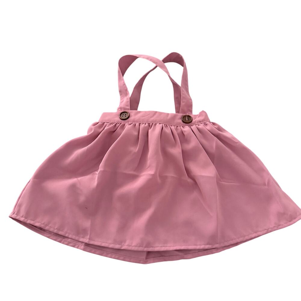 NWT Baileys blossoms 12-18 mon toddler pink suspender dress lightweight summer